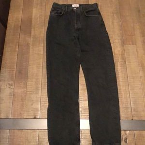 Black washed AGOLDE jeans